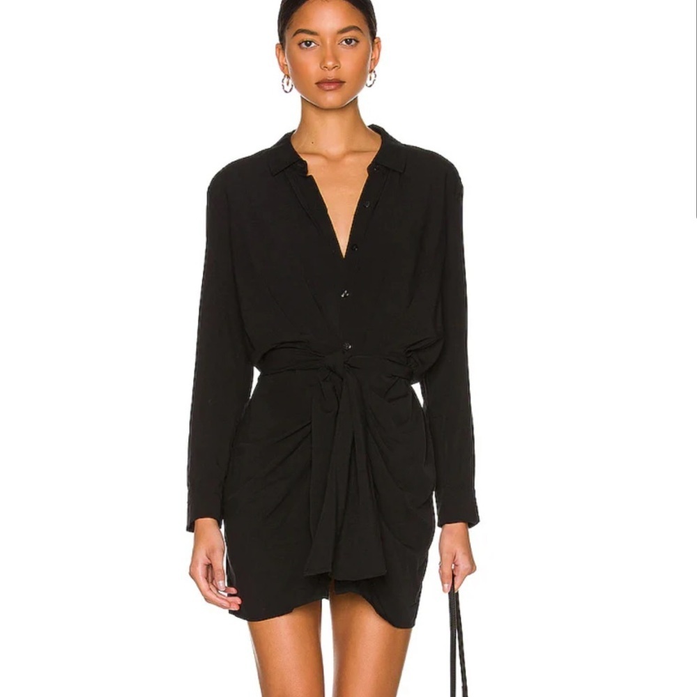 L*Space Aura Mini Tie Dress - Swim Cover Up Small‎ Black